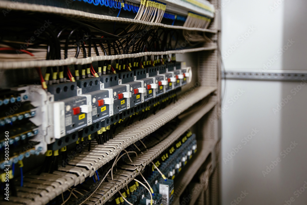 Electrical switchgear equipment in the switchgear cabinet Electrical switchgear equipment in the switchgear cabinet