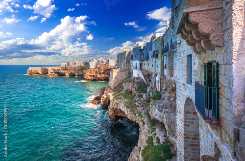 Polignano a Mare, Puglia - Adriatic Sea coastline, travel spotlight of Italy photo