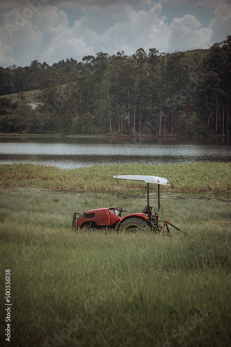 tractor in the field
