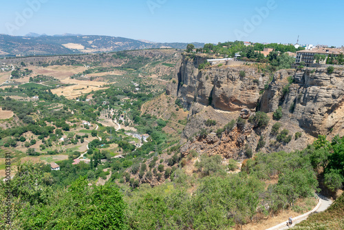 Wallpaper Mural Ronda is located on a deep gorge where the river Tagus passes. Malaga. Andalusia. Spain. Europe. July 18, 2021
 Torontodigital.ca