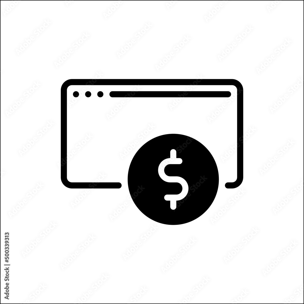 Adsense icon, earn extra income from the internet. E-banking icon, online financial services. Adsense icon, earn extra income from the internet. E-banking icon, online financial services.