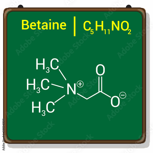 chemical structure of Betaine (C5H11NO2)