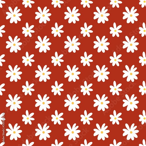 seamless pattern of flower background