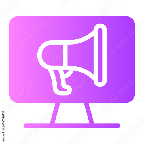 online marketing gradient icon