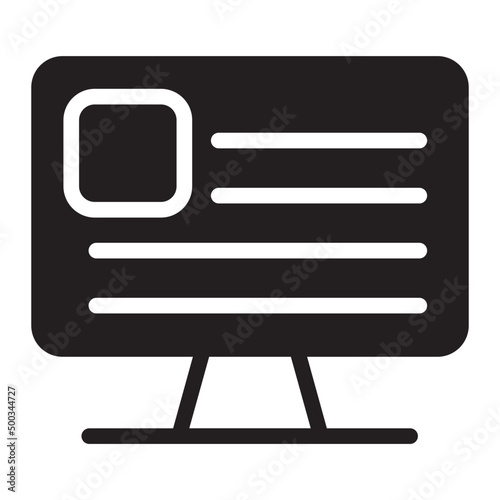 content creator glyph icon