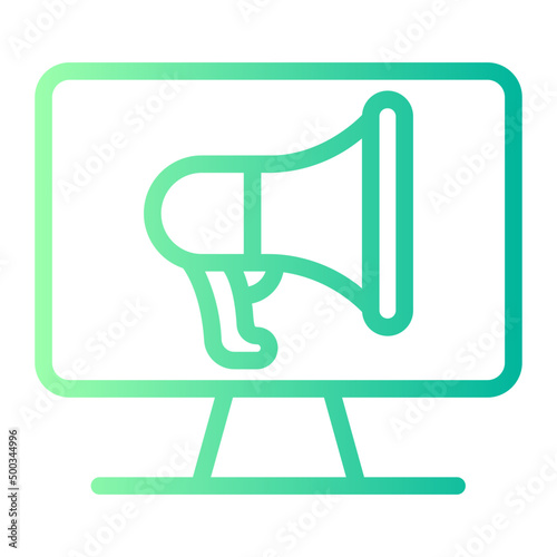 online marketing gradient icon