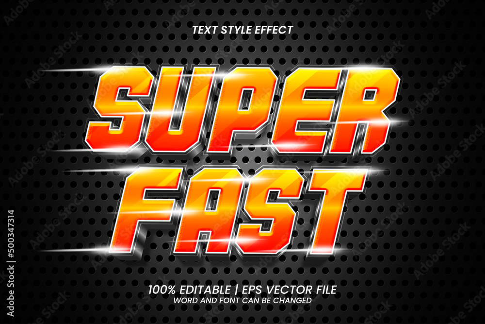 Super Fast Editable Text Effect