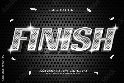 Finish Editable Text Effect Luxury Style