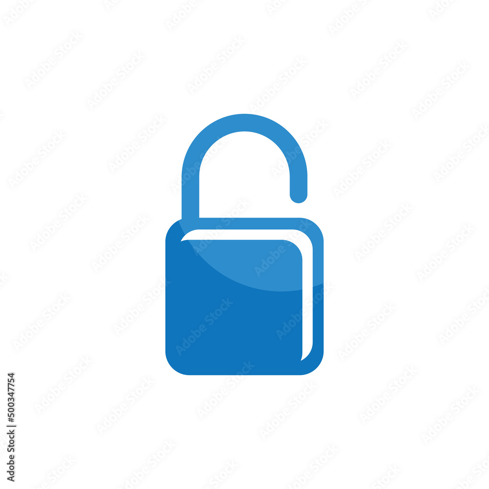 Padlock illustration vector design Padlock illustration vector design