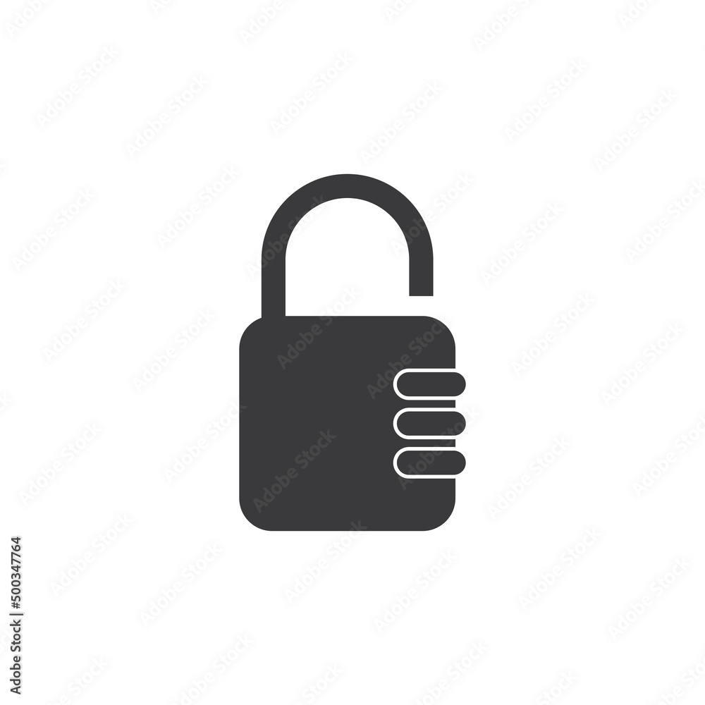 Padlock illustration vector design Padlock illustration vector design