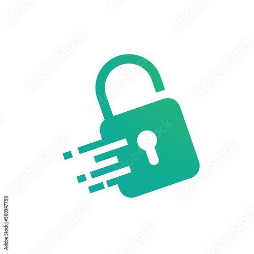 Padlock illustration vector design