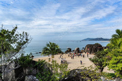 Seascape of Tianya Haijiao Tourist Area, Sanya City, Hainan Province