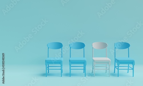 並んだ椅子イメージ3dcgイラスト