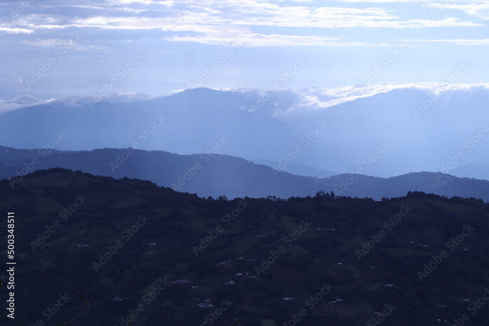 Fototapeta premium mountains in the fog