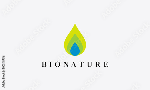 vector graphic illustration logo design for logogram pictogram bio nature 