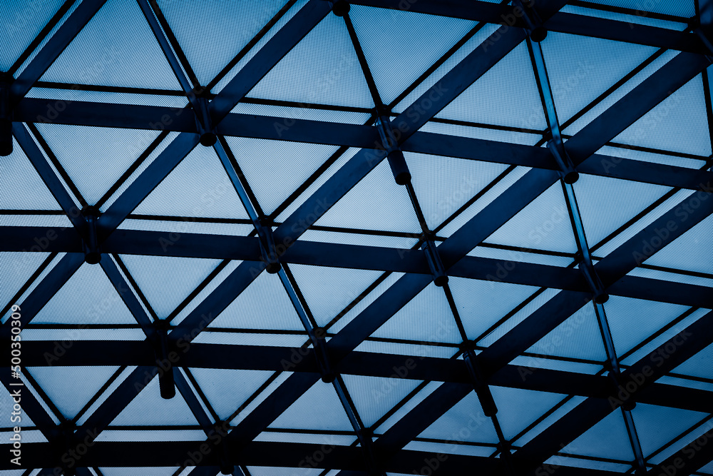 abstract architecture, blue toned image. abstract architecture, blue toned image.