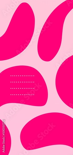 Pink wallpaper. Abstract pink gradient wallpaper with beautiful fluid shapes. Abstract background with geometric elements. Fluid wallpaper.