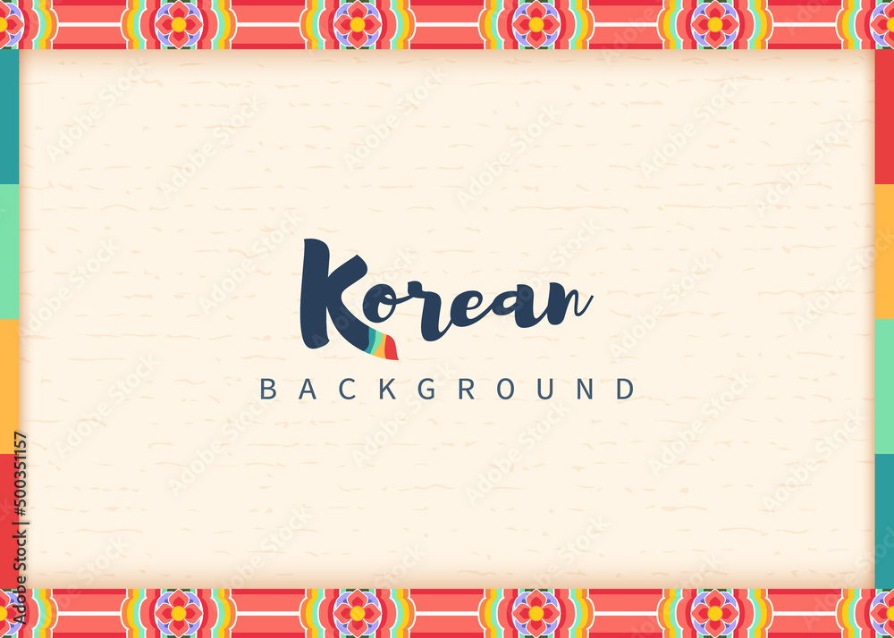 Vector of traditional Korean background 素材庫向量圖 Adobe Stock