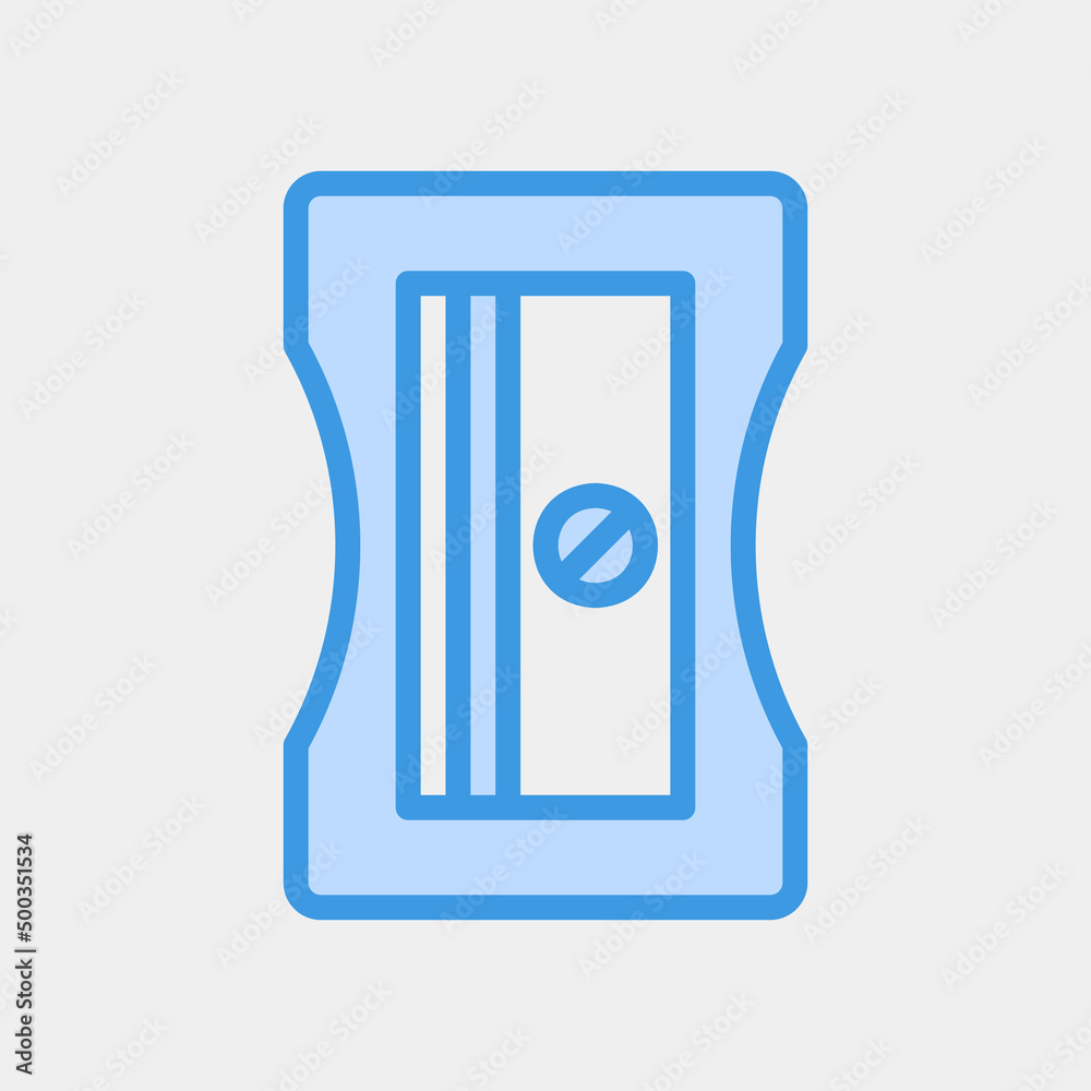 Sharpener icon in blue style, use for website mobile app presentation Sharpener icon in blue style, use for website mobile app presentation