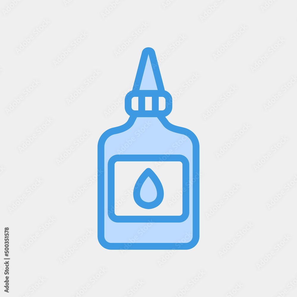 Glue icon in blue style, use for website mobile app presentation Glue icon in blue style, use for website mobile app presentation