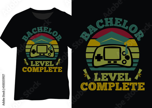Bachelor Level Complete, Bachelor Degree, Bachelor Hat, Gaming Bachelor, Gamer, Retro Gamer