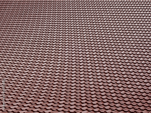 brown tile roof texture  pattern of building