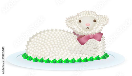 Traditional Easter Lamb Cake