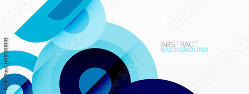 Rings and circles geometric abstract background for wallpaper, banner, backdrop