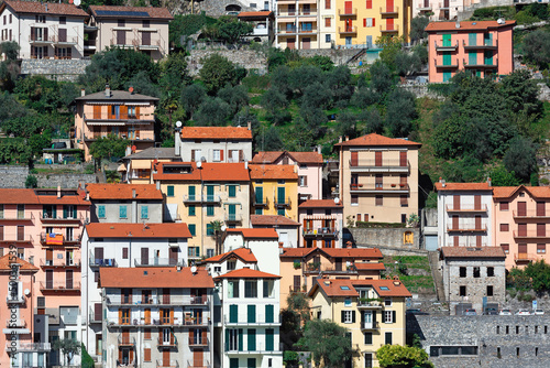 beautiful city landscape on lake Como