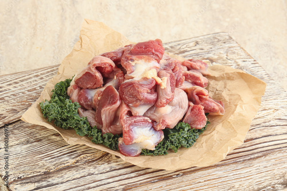 Raw chicken stomach for cooking Raw chicken stomach for cooking