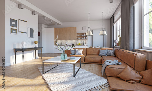 modern kitchen interior. © Victor zastol'skiy