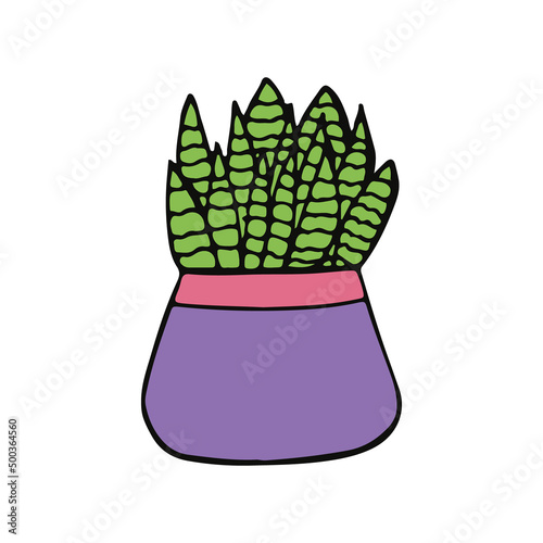 houseplant in a pot icon hand drawn. vector, minimalism, scandinavian, doodle, cartoon. sticker, plant, flower.