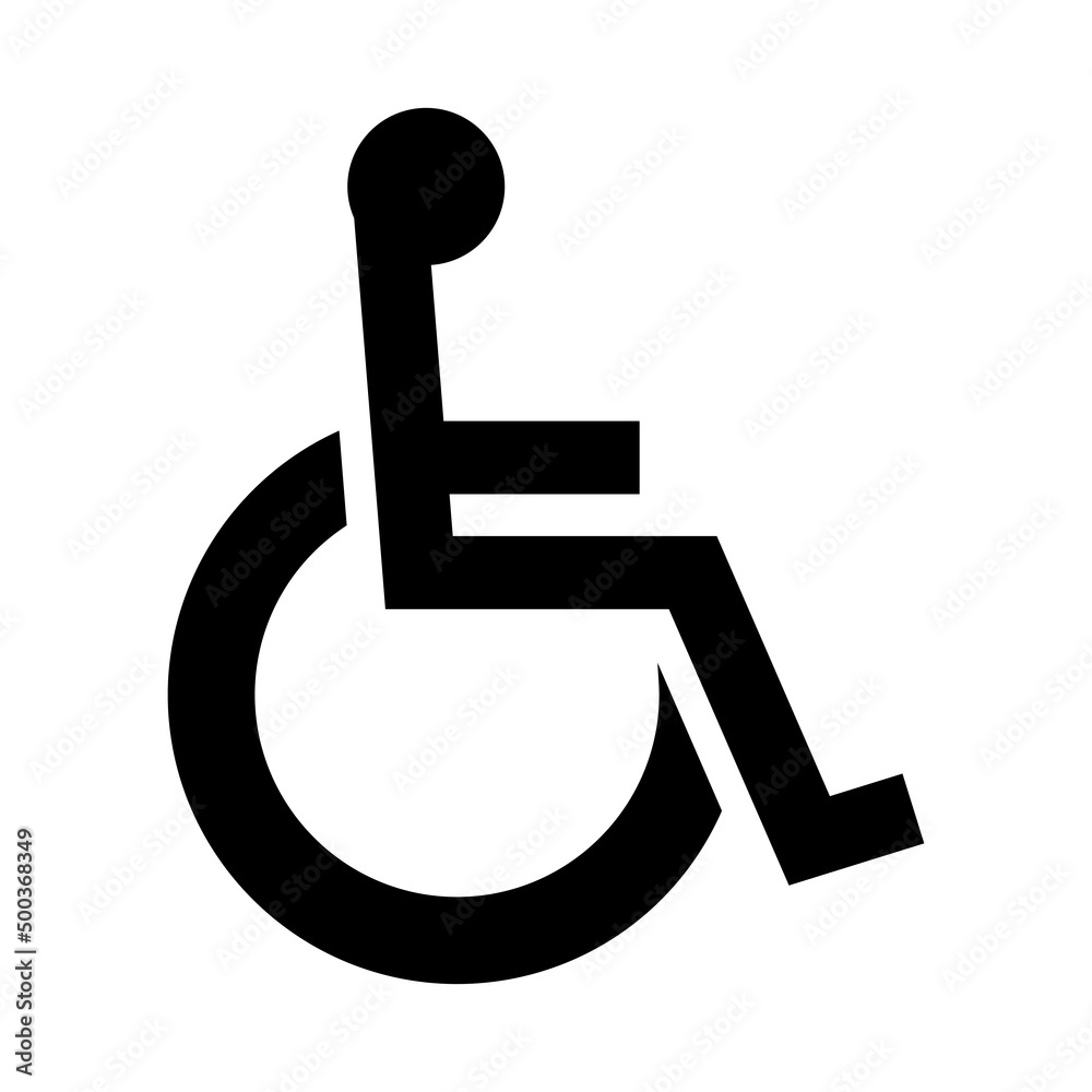 Accessible Parking Sign On White Background Accessible Parking Sign On White Background