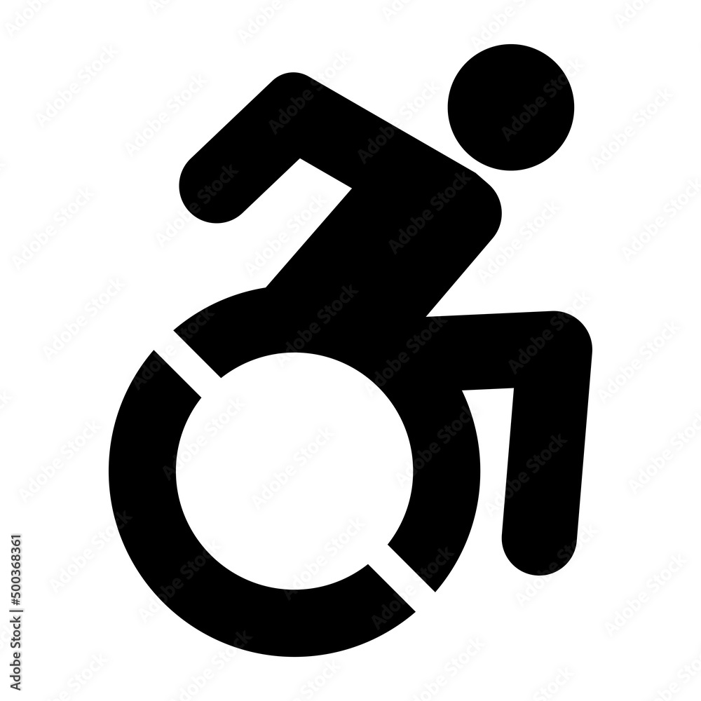 Accessible Parking Sign On White Background Accessible Parking Sign On White Background