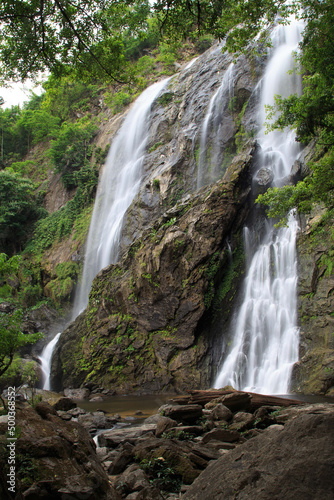 Fototapeta Naklejka Na Ścianę i Meble -  Khlong Lan Waterfall, a beautiful tourist attraction in Thailand
