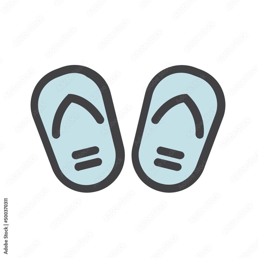 Slippers , Summer filled outline icon. Slippers , Summer filled outline icon.