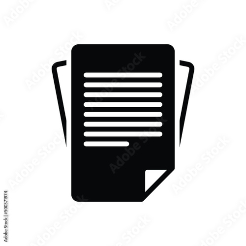 Black solid icon for chapters