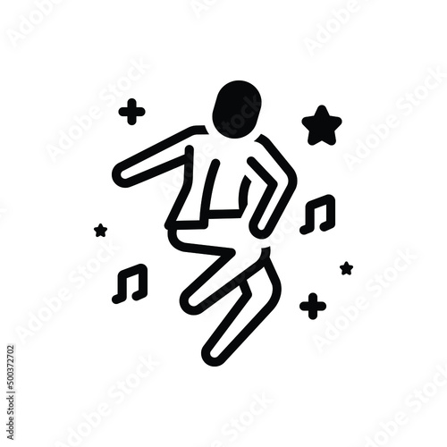 Black solid icon for delight