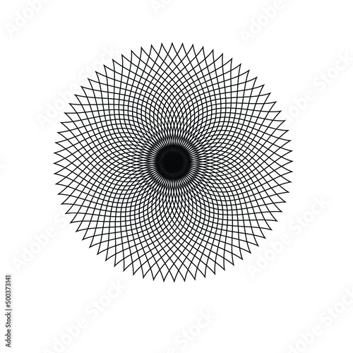 Circle design element isolated on a white background