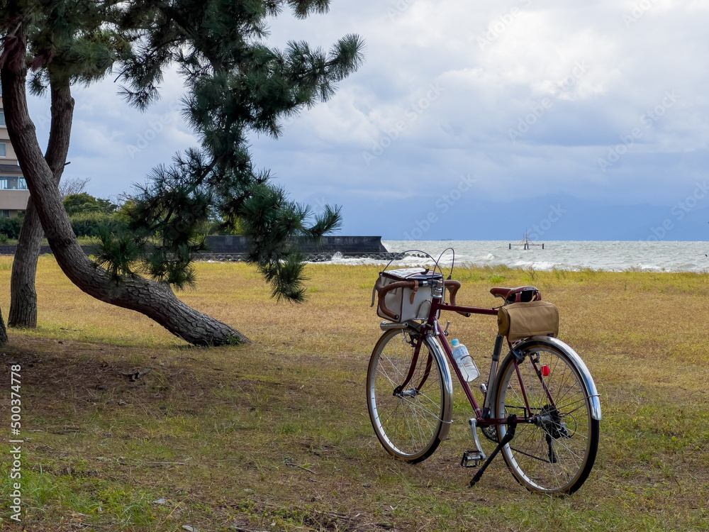 Fototapeta premium クロモリでのんびり一人旅