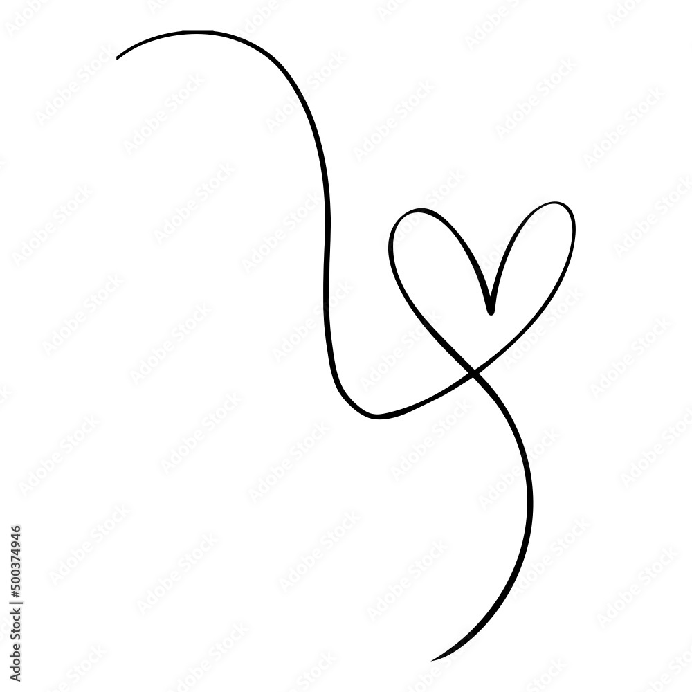 Heart background valentine day design, one line draw vector illustration. Heart background valentine day design, one line draw vector illustration.