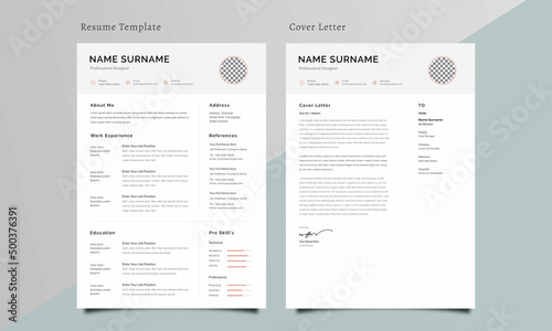 Creative Resume and Cover Letter Design (ID: 500376391)
