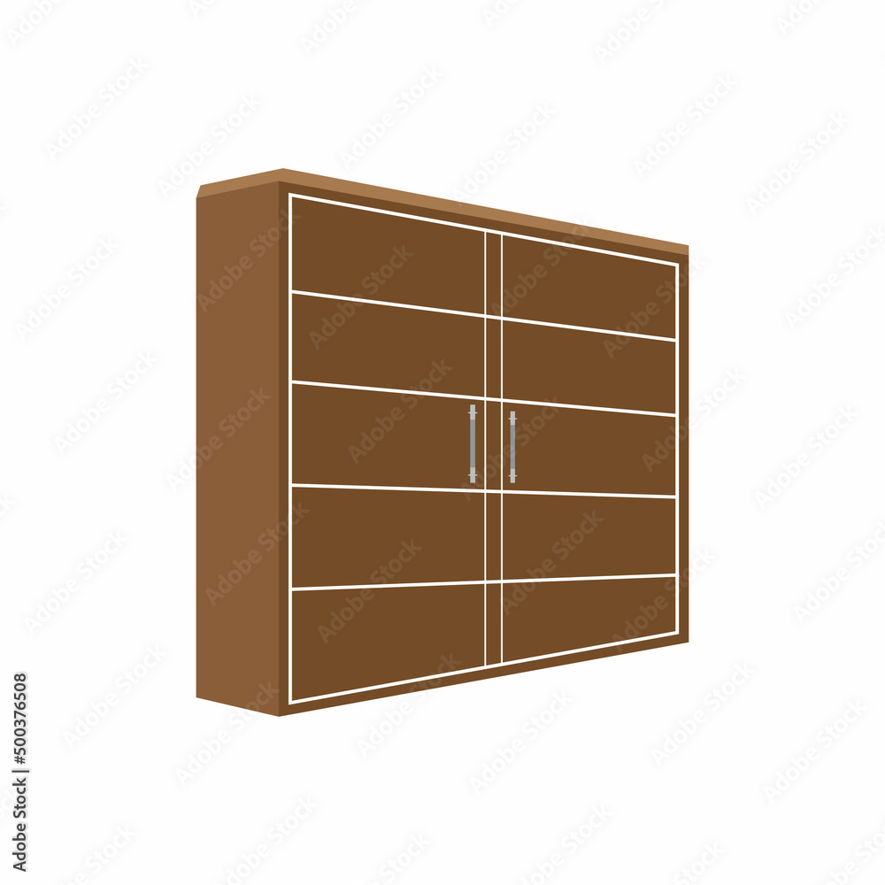Wardrobe vector icon background logo template Wardrobe vector icon background logo template