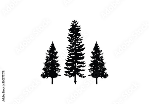 tree pine logo silhouette