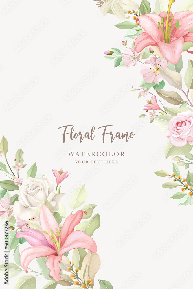 botanical floral and leaves background design botanical floral and leaves background design