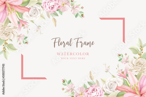 botanical floral and leaves background design