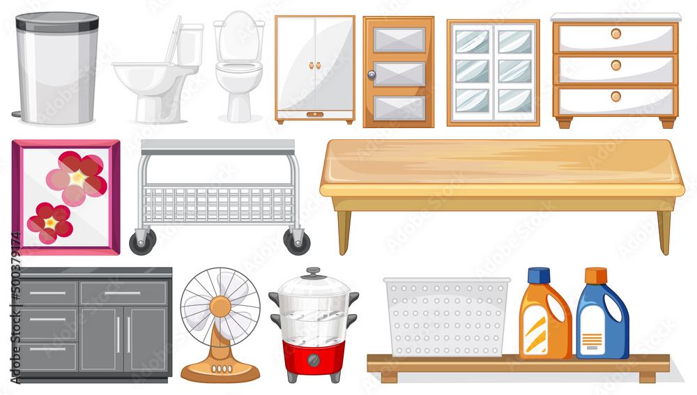 Set of household appliances Set of household appliances