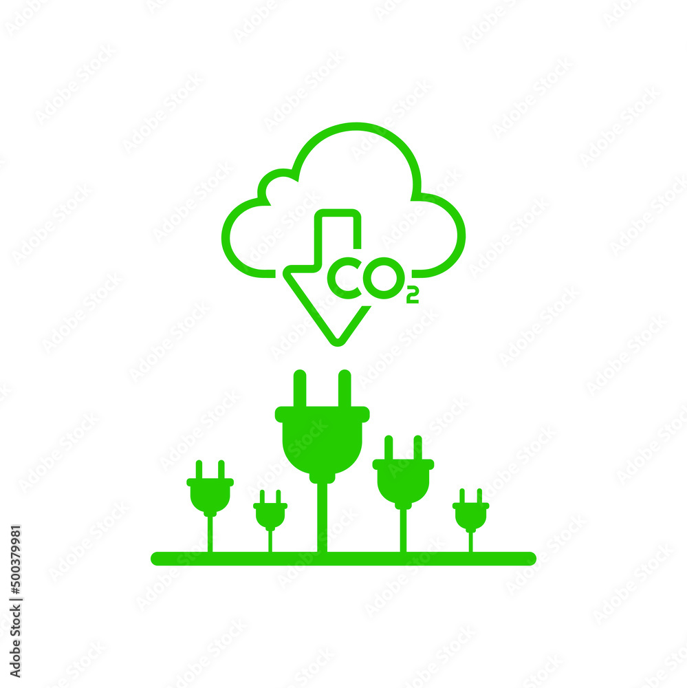 reducing CO2 emissions to stop climate change. green energy background reducing CO2 emissions to stop climate change. green energy background