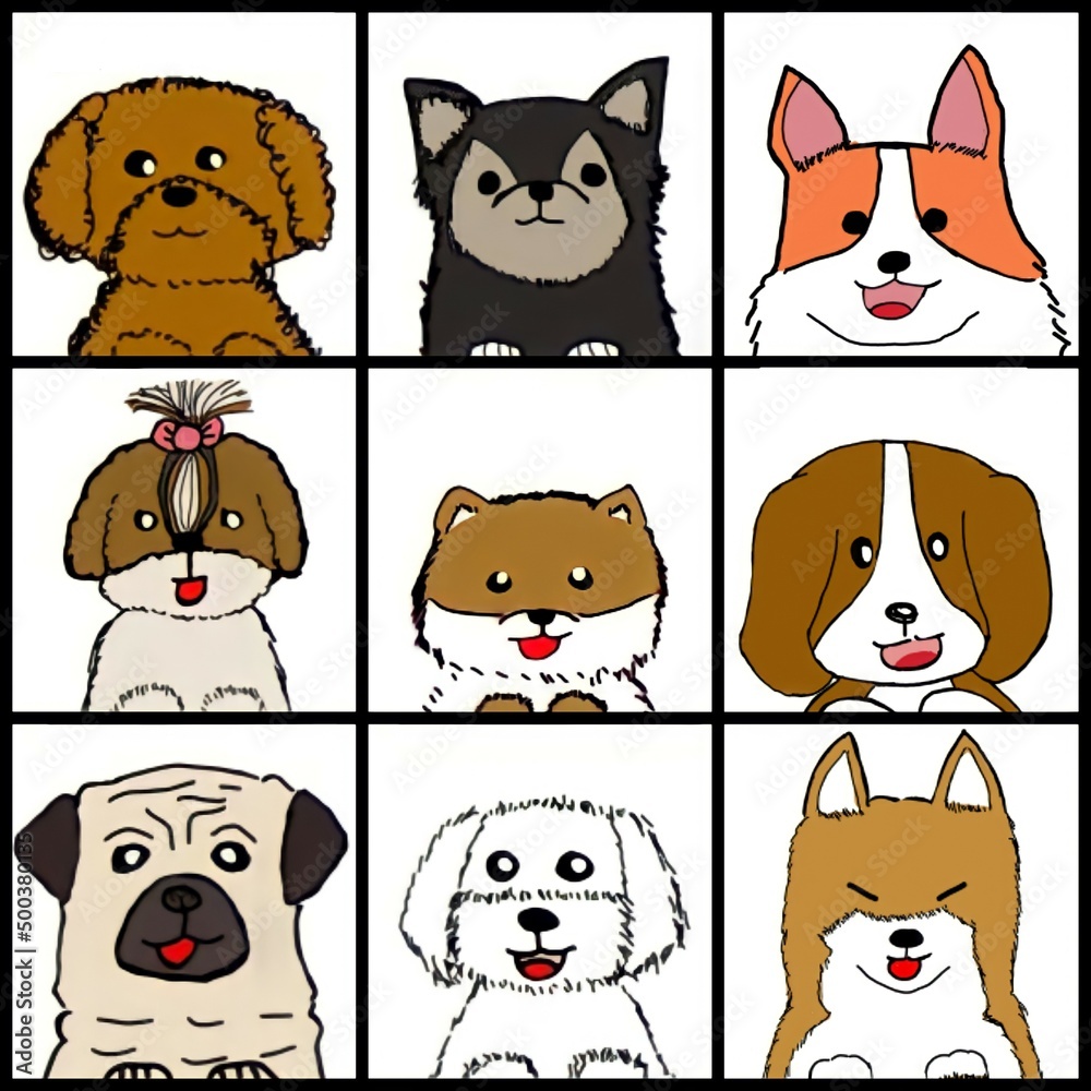 Obraz premium All the small dogs are here