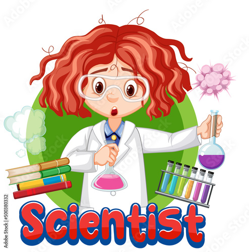 Scientist doing science experiment in the lab
